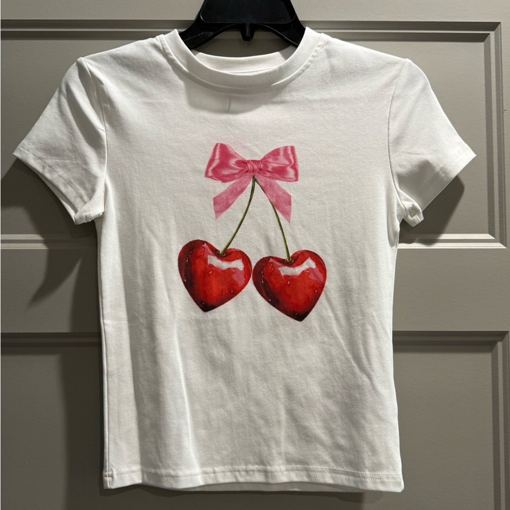 White Edikted with Red Cherry Design